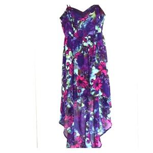 Mimi Chica floral high low dress